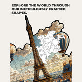 Paris Wooden Puzzle — Travel Case Edition