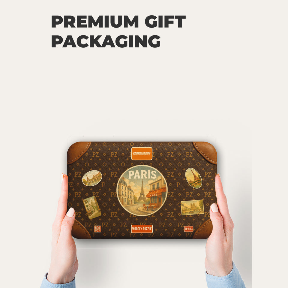Paris Wooden Puzzle — Travel Case Edition