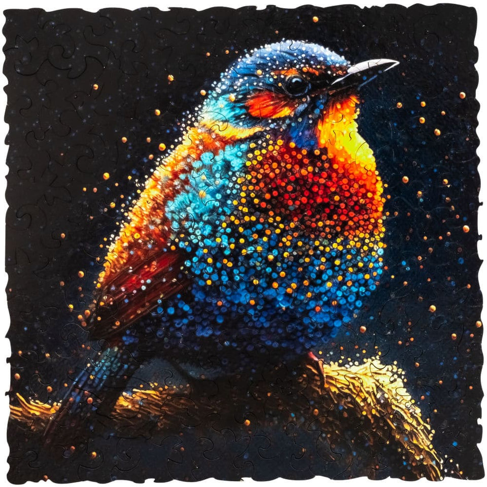 Birdy Jigsaw Puzzle wooden puzzle — front view with vivid artwork