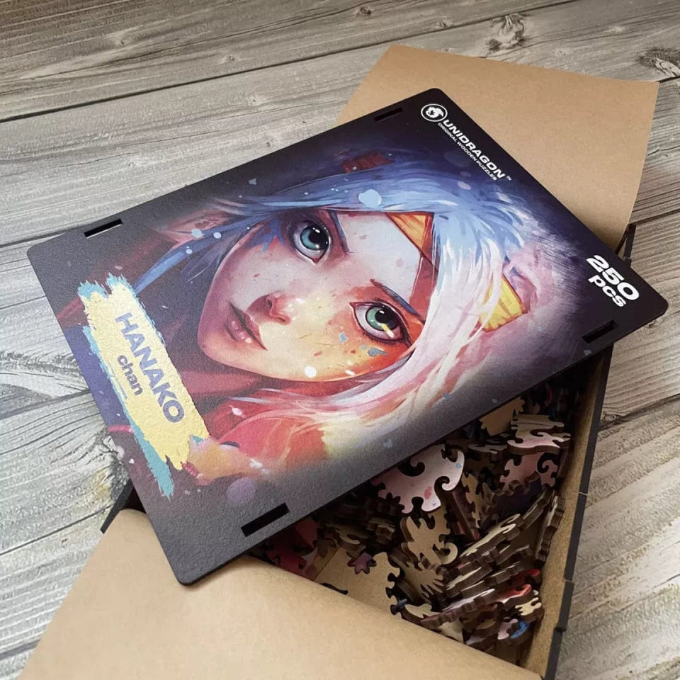 Hanako Chan wooden puzzle — premium HDF birch alternative laser-cut