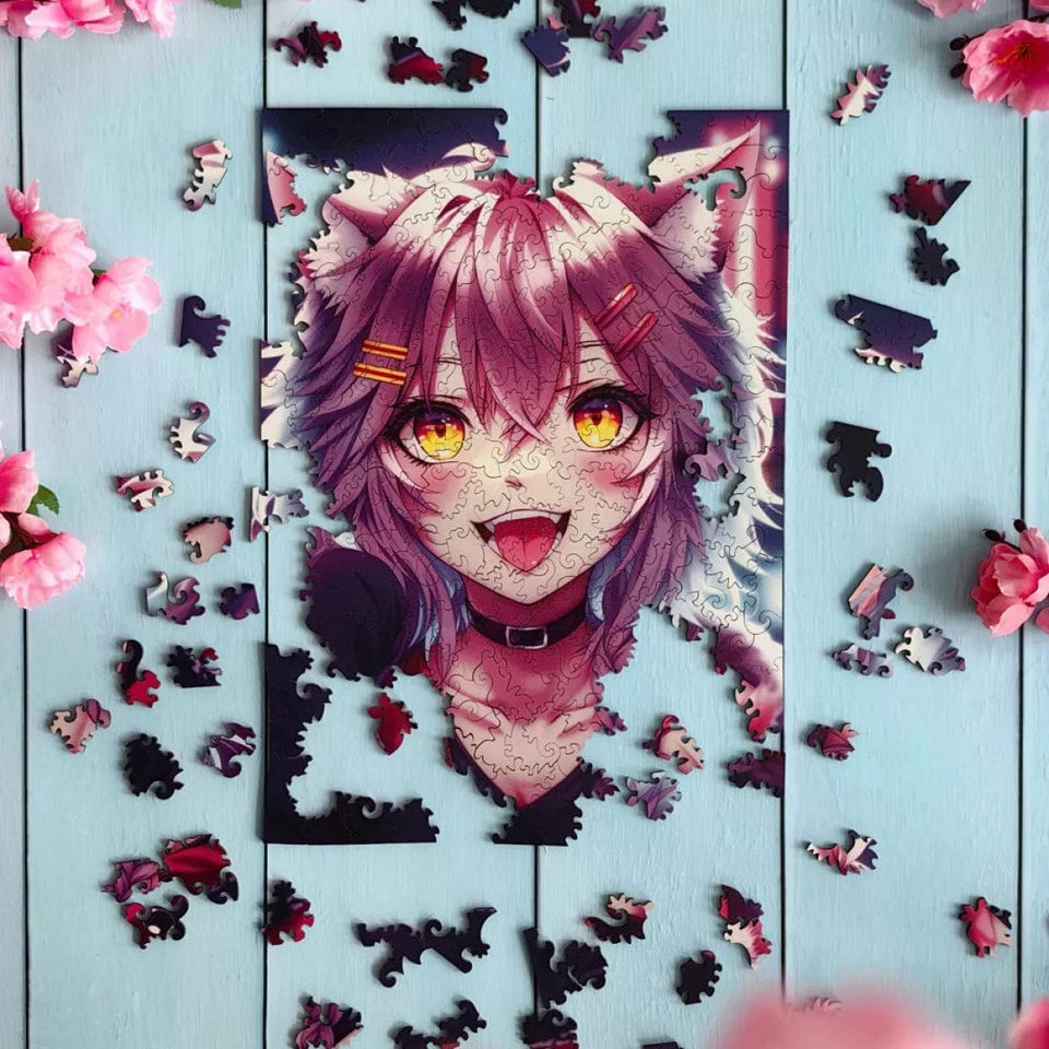 Neko Chan Wooden Jigsaw Puzzle | Unidragon – Unidragon US