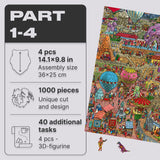 Quezzle Amazing Cappadocia puzzle parts — close-up of quest board with hidden details