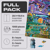 Quezzle Space Adventures — close-up of space-themed puzzle pieces