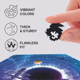 Space Station wooden brain teaser puzzle — designer gift box and packaging