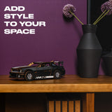 Stallion GT Black Puzzle wooden car puzzle — puzzle pieces showing laser-cut shapes