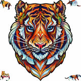 Lovely Tiger wooden puzzle — front view with vivid artwork