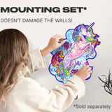 Inspiring Unicorn wooden animal puzzle — designer gift box and packaging