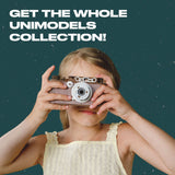 Camera Unimar wooden puzzle — size dimensions and comparison