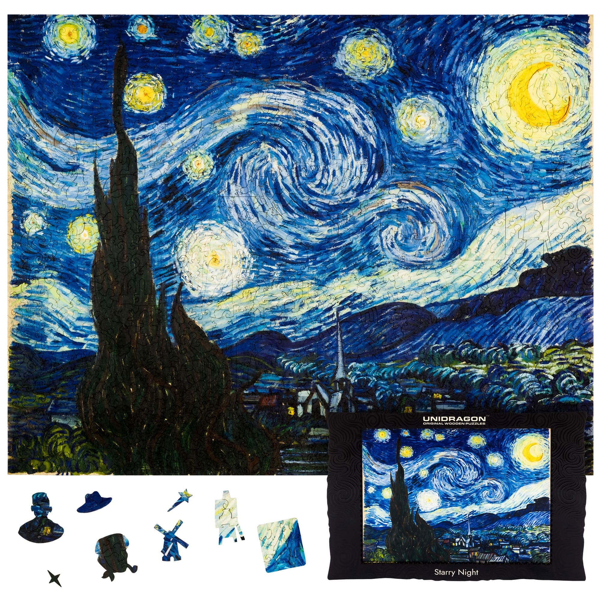 Starry Night Wooden Art Puzzle | Unidragon – Unidragon US