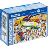 Airoport City wooden art puzzle — reverse side or hidden design