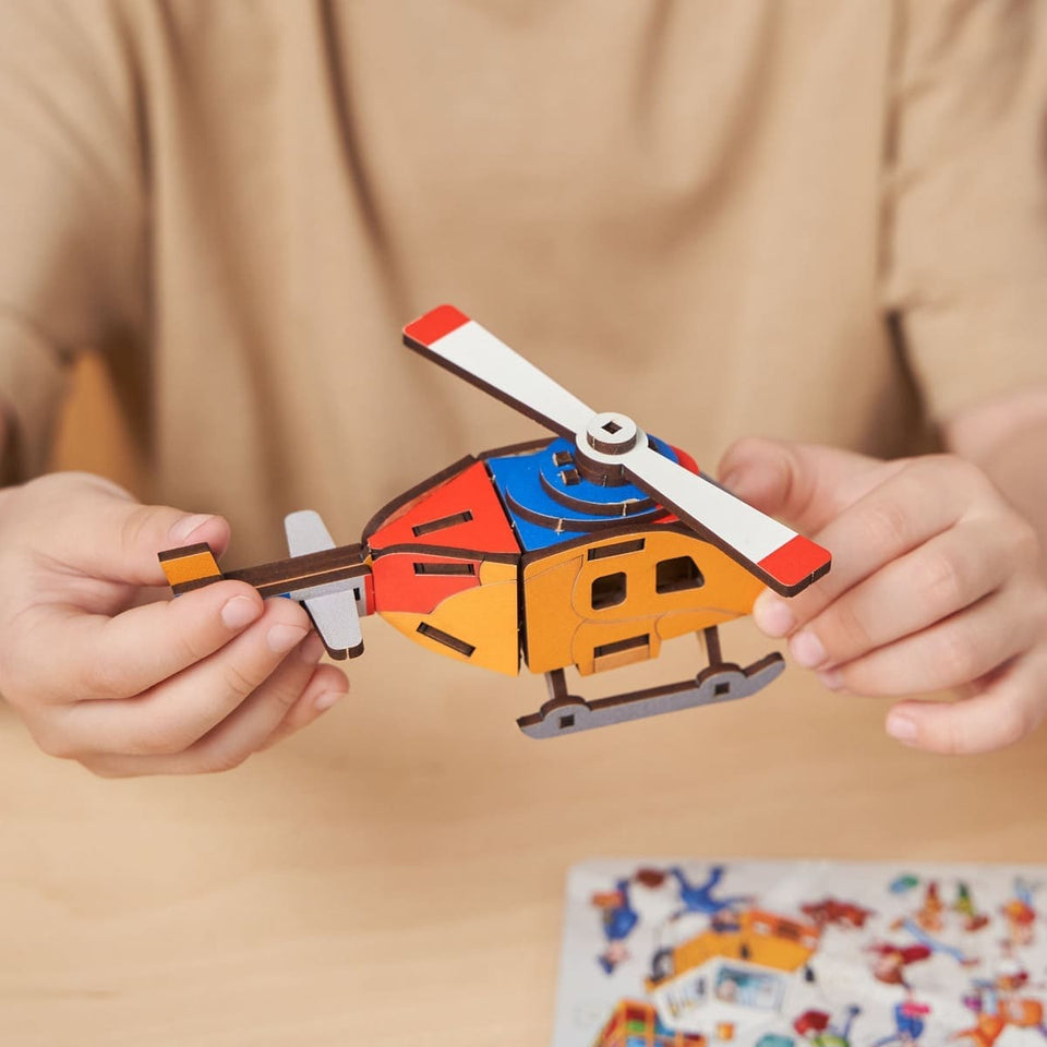 Airoport City wooden art puzzle — premium HDF birch alternative laser-cut