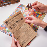 Quezzle Amazing Cappadocia Quezzle wooden quest puzzle — finished puzzle assembled on table