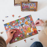 Quezzle Amazing Cappadocia Quezzle wooden quest puzzle — front view with vivid artwork