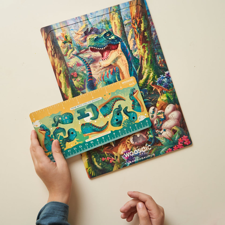 Tyrannosaurus Rex wooden dinosaur puzzle for kids — view 17