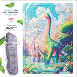 Diplodocus wooden dinosaur puzzle for kids — designer gift box and packaging