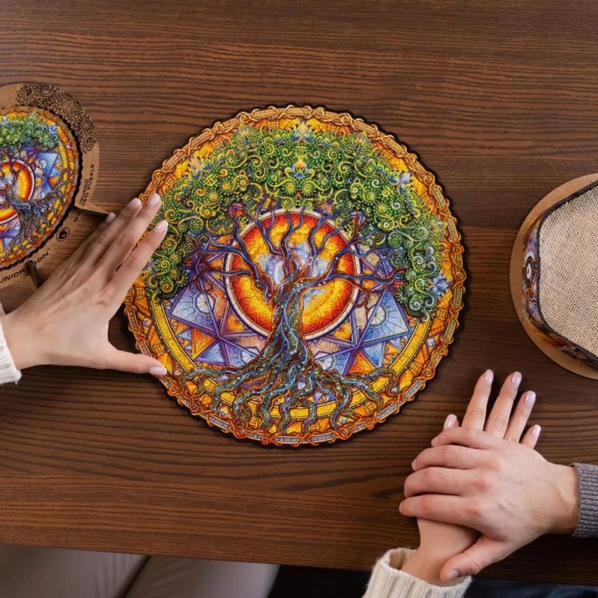 Mandala Tree of Life Wooden Mandala Puzzle | Unidragon – Unidragon US
