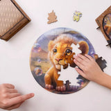 Lion Bubblezz Bubblezz wooden puzzle — size dimensions and comparison