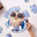 Owl Bubblezz Bubblezz wooden puzzle — size dimensions and comparison