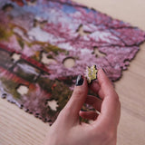 WOOSAIC Sakura Limited Edition wooden travel puzzle — size dimensions and comparison