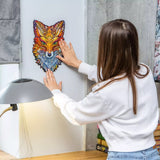 Fiery Fox wooden jigsaw puzzle with whimsy animal-shaped pieces — image 9