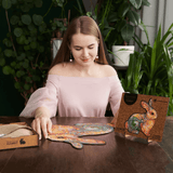 Precious Rabbit wooden puzzle — size dimensions and comparison