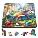 Triceratops wooden dinosaur puzzle for kids — view 11