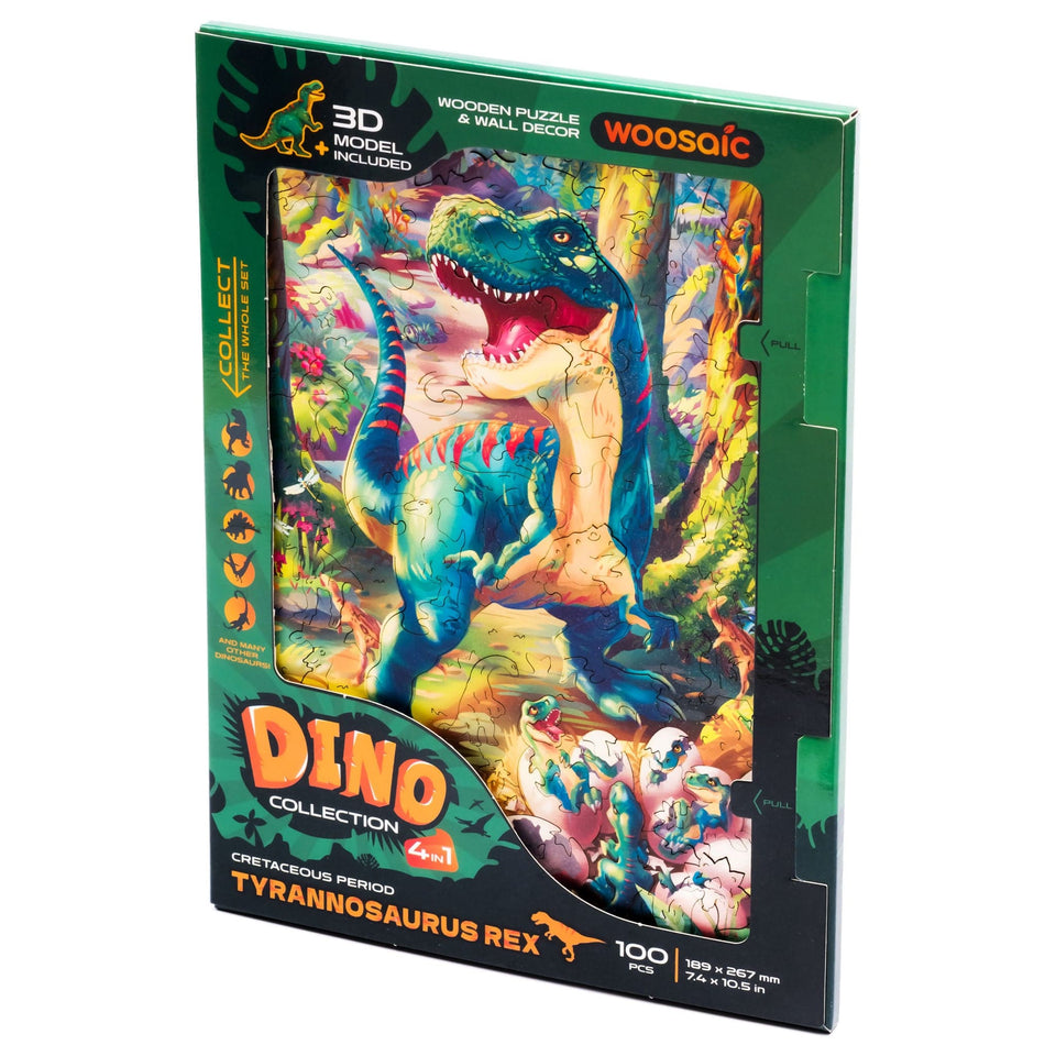 Tyrannosaurus Rex wooden dinosaur puzzle for kids — view 20