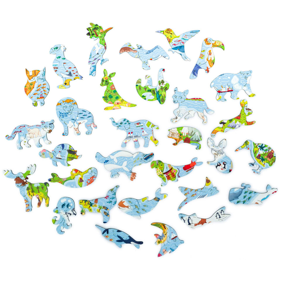 World Map wooden map puzzle — view 17