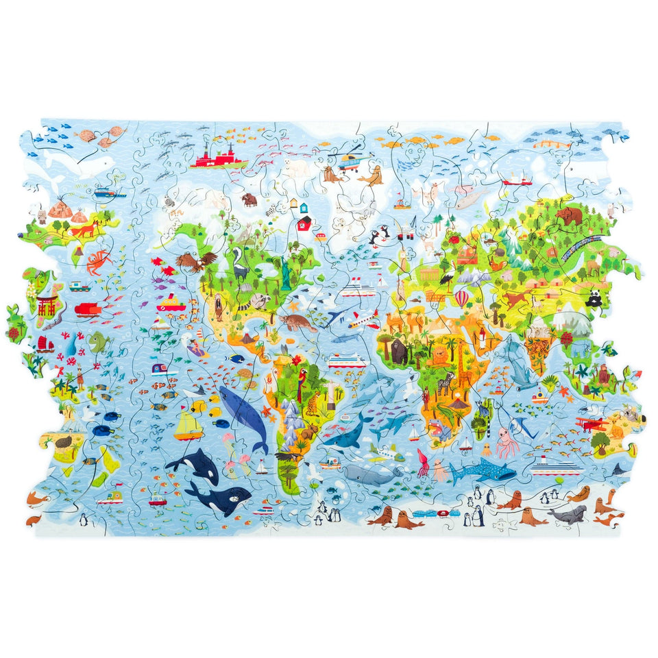 World Map wooden map puzzle — view 18