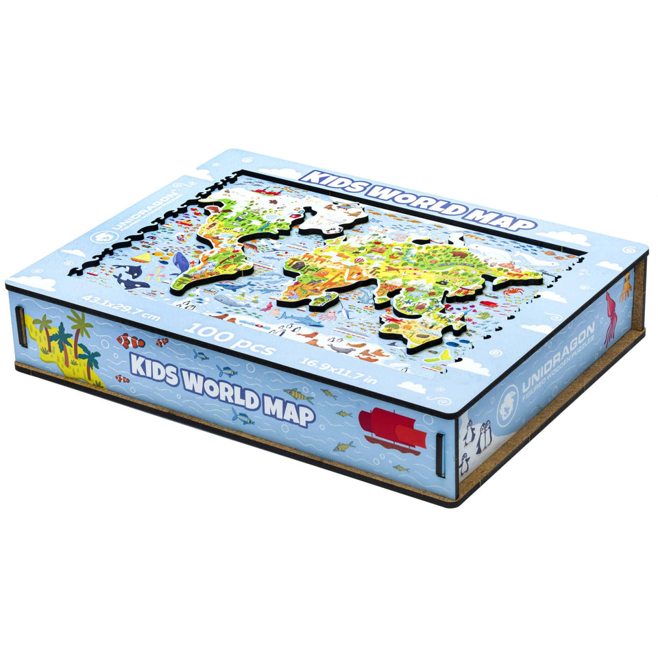 World Map wooden map puzzle — view 20