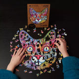 Impressive Cat wooden animal puzzle — reverse side or hidden design