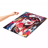 Ethnic Girl wooden puzzle — reverse side or hidden design